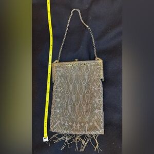 Elegant Gold Mesh Evening Bag